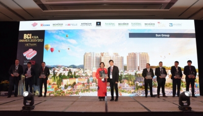 Sun Group lần thứ 8 được vinh danh “Top 10 chủ đầu tư hàng đầu Việt Nam” tại BCI Asia Awards 